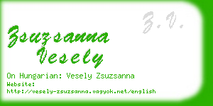 zsuzsanna vesely business card